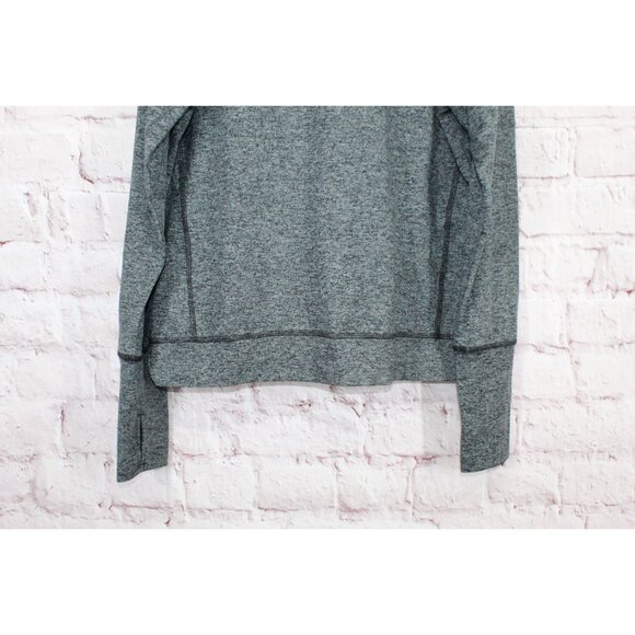 LL Bean VentureSoft Pullover Sweatshirt Quarter Zip Black Marl Size S - Picture 5 of 11